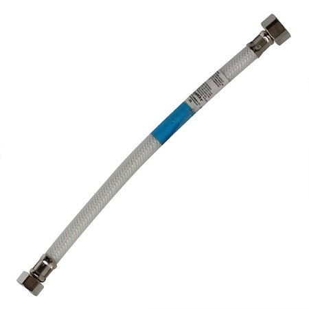 Thrifco Plumbing 1/2 Inch Comp. x 1/2 Inch FIP Flexible Braided PVC 20 Inch Long 4400432